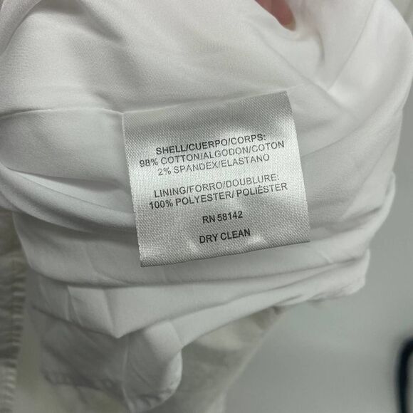 Gal Meets Glam Scout White Buttoned Midi Skirt Womens 6 - Picture 7 of 8